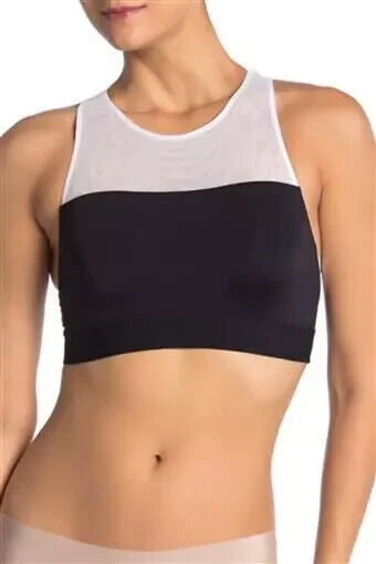 Natori GRAVITY SPORT BRALETTE, Black & White, Size Small
